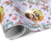 Golden Pine Frame Cadeaupapier (Rol Hoek)