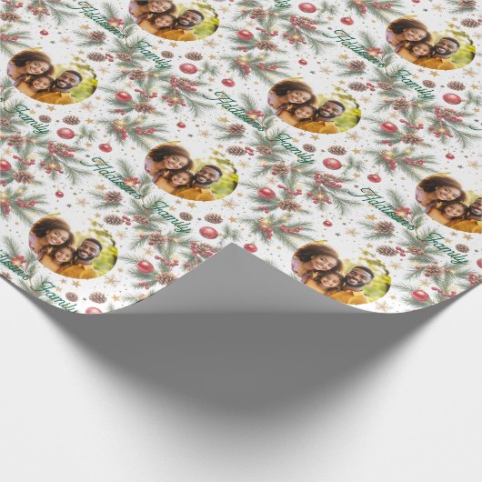 Golden Pine Frame Cadeaupapier (Hoek)