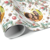 Golden Pine Frame Cadeaupapier (Rol Hoek)