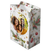 Golden Pine Frame Medium Cadeauzakje (Achterkant Gekanteld)