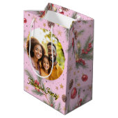 Golden Pine Frame Medium Cadeauzakje (Achterkant Gekanteld)