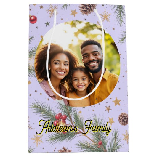 Golden Pine Frame Medium Cadeauzakje (Voorkant)