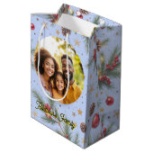 Golden Pine Frame Medium Cadeauzakje (Achterkant Gekanteld)