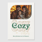 Golden Pine Holiday Keepsake Christmas Photo (Voorkant)