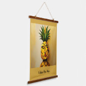Golden Pine Muse - Pineapple Empire Designs Hangend Wandkleed (Gebogen)