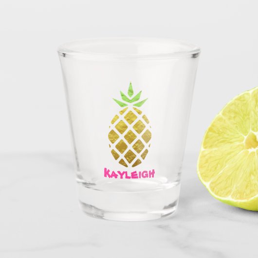 Golden Pineapple | Fun Tropisch heet glas (Voorkant)