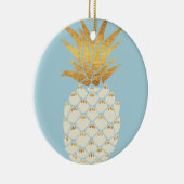 Golden Pineapple Keramisch Ornament (Rechts)