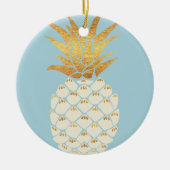 Golden Pineapple Keramisch Ornament (Voorkant)