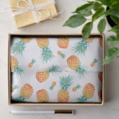 Golden Pineapple Pattern | Tropische vruchten Tissuepapier (Geschenk)