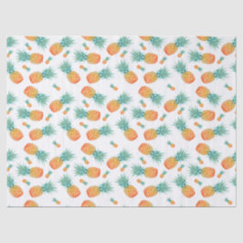 Golden Pineapple Pattern | Tropische vruchten Tissuepapier