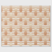Golden Pineapples Pattern Cadeaupapier (Vlak)