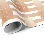 Golden Pineapples Pattern Cadeaupapier (Rol Hoek)