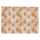 Golden Pineapples Pattern Tropical  Groot Cadeauzakje (Achterkant)