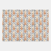 Golden Pineapples Pattern Tropical Inpakpapier Vel (Voorkant)