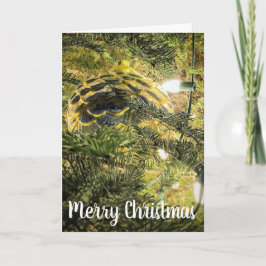 Golden Pinecone Feestdagen Kaart