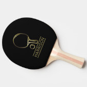 Golden Ping Pong Emblem - Aangepast Tafeltennisbatje (Zijkant)