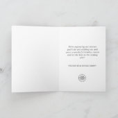 Golden Pink-kerstversiering Corporate Greeting Feestdagen Kaart (Binnen)