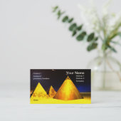 Golden Piramids BusinessCard Visitekaartje (Staand voorkant)