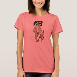 Golden Pirate Mermaid T-shirt ~ door Kat