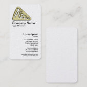 Golden Pizza Symbol Visitekaartje (Voorkant / Achterkant)