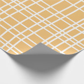 Golden Plaid Harmony Cadeaupapier (Hoek)
