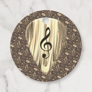 Golden Plectron – Stijlvol design voor muziekliefh Bedankjes Labels