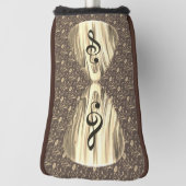 Golden Plectron – Stijlvol design voor muziekliefh Golfheadcover (Draai 90)