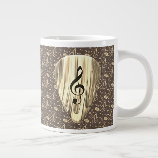Golden Plectron – Stijlvol design voor muziekliefh Grote Koffiekop (Rechts)