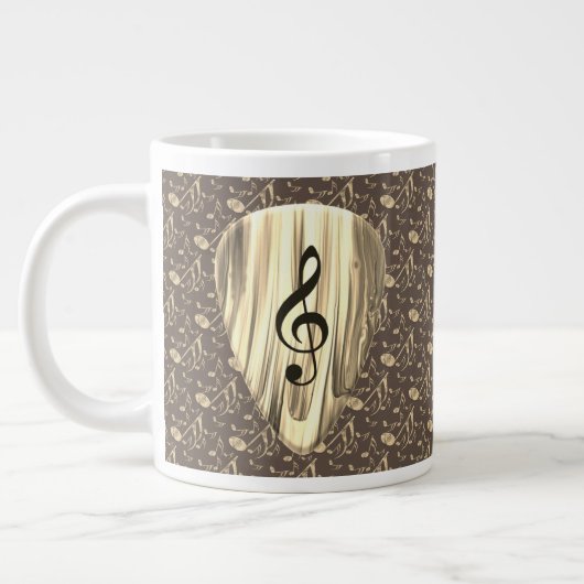 Golden Plectron – Stijlvol design voor muziekliefh Grote Koffiekop (Links)