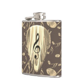 Golden Plectron – Stijlvol design voor muziekliefh Heupfles (Links)