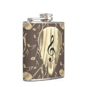 Golden Plectron – Stijlvol design voor muziekliefh Heupfles (Rechts)