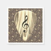 Golden Plectron – Stijlvol design voor muziekliefh Servet (Voorkant)