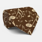 Golden Plectron – Stijlvol design voor muziekliefh Stropdas (Opgerold)