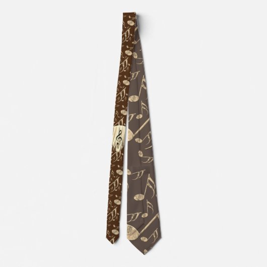 Golden Plectron – Stijlvol design voor muziekliefh Stropdas (Achterkant)