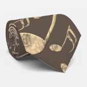 Golden Plectron – Stijlvol design voor muziekliefh Stropdas (Opgerold)