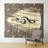 Golden Plectron – Stijlvol design voor muziekliefh Wandkleed (In Situ (horizontaal))