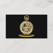 Golden Pocketwatch Pocket Watch Visitekaartje (Achterkant)