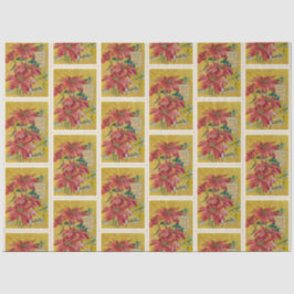 Golden Poinsettia | Fine Art Christmas Tissuepapier