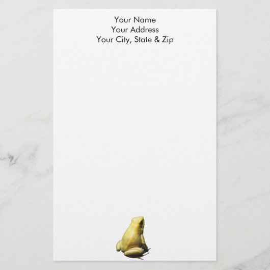 Golden Poison Frog Briefpapier (Voorkant)