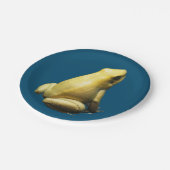 Golden Poison Frog Papieren Bordje (Gekanteld)