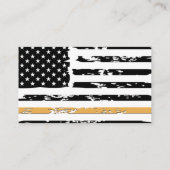 Golden Police Badge Custom Visitekaartje (Achterkant)