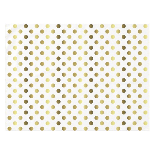 Golden Polka Dot Table Cloth Tafelkleed (Voorkant (Horizontaal))