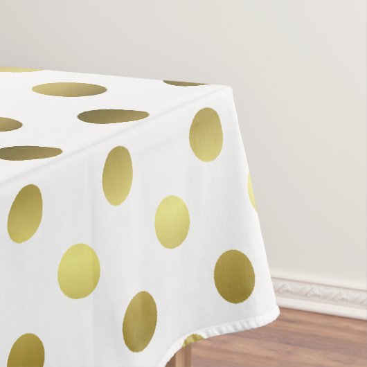 Golden Polka Dot Table Cloth Tafelkleed (Voorbeeld)