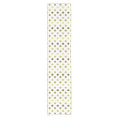 Golden Polka Dot Table Runner Korte Tafelloper (Voorkant)
