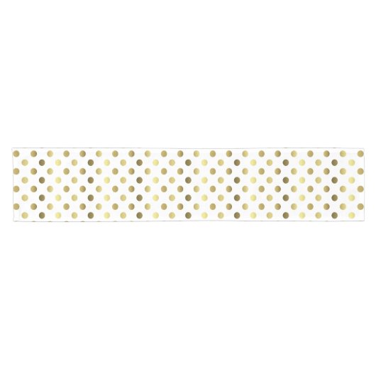 Golden Polka Dot Table Runner Korte Tafelloper (Horizontaal)