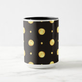 Golden Polka Dot Two-Tone Mug, 15 oz Mok (Midden)