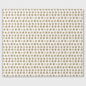 Golden Polka Dots Cadeaupapier (Vlak)