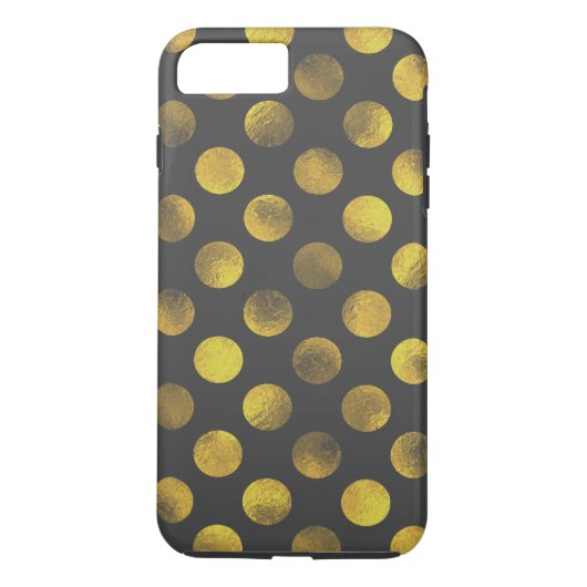 Golden Polka Dots Faded Case-Mate iPhone Case (Achterkant)
