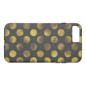 Golden Polka Dots Faded Case-Mate iPhone Case (Achterkant (Horizontaal))