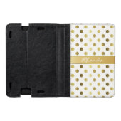 Golden Polka Dots Kindle Fire Folio Case (Buitenkant)